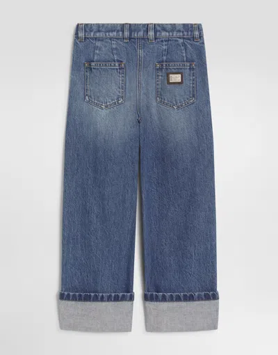 Dolce & Gabbana Belt-loop Jeans In Blue