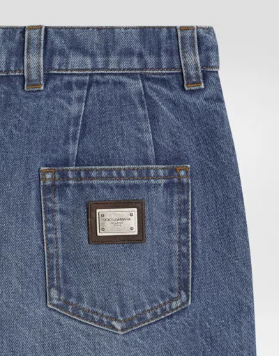 Dolce & Gabbana Belt-loop Jeans In Blue
