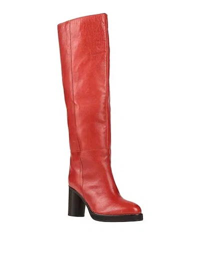 Isabel Marant Woman Knee Boots Brick Red Size 6 Calfskin In Red