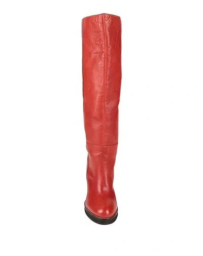 Isabel Marant Woman Knee Boots Brick Red Size 6 Calfskin In Red