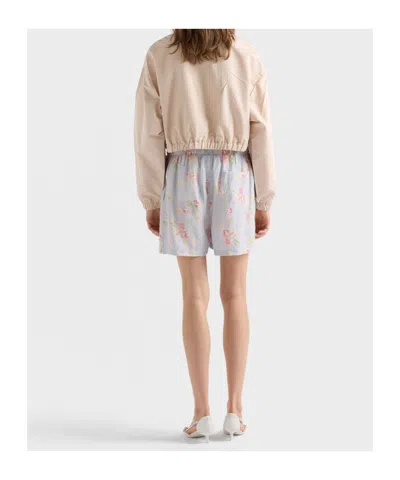 Prada Faille Blouson Jacket In Pink