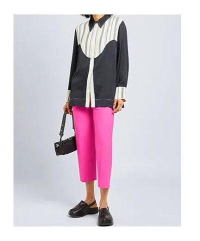 Ganni Patterned Shirts  Blouses In Black