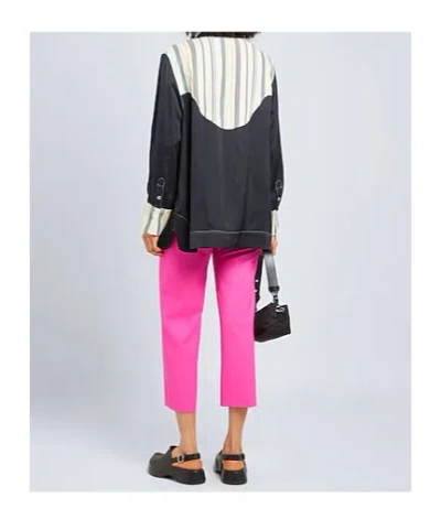 Ganni Patterned Shirts  Blouses In Black