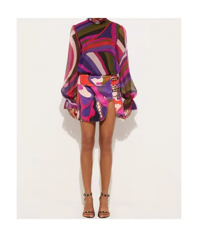 Pucci Printed Skirt In Multi
