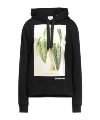 Burberry Printed Hooded Sweatshirt In Multi