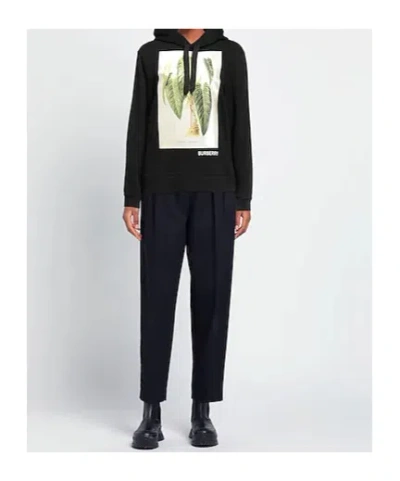 Burberry Printed Hooded Sweatshirt In Multi