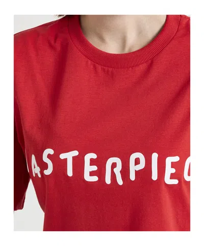 Maxco. Printed Short-sleeved T-shirt In Red