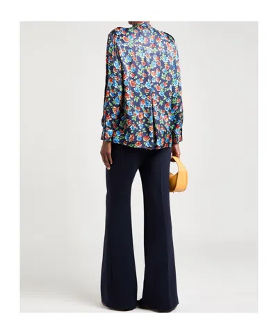 Maxco. Floral Pattern Shirt In Blue
