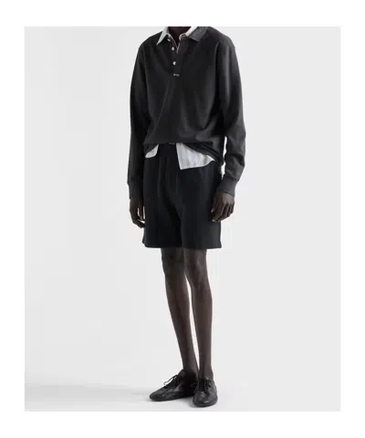 Prada Bermudas Aus Baumwolle In Black