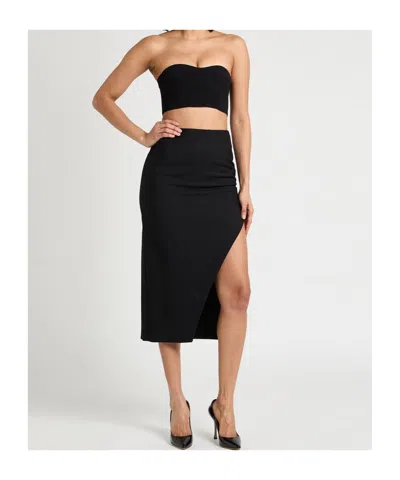 Maxco. Strapless Top In Black