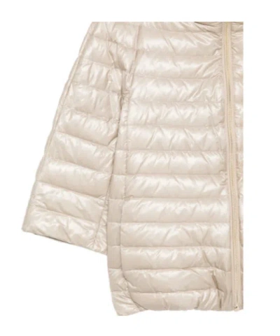 Herno Quilted Bomber Jacket In Neutral