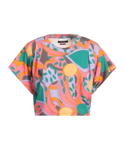 Isabel Marant Printed Short-sleeved T-shirt In Multi