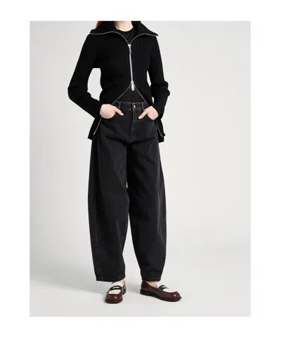 Maxco. Loose-fitting High-waisted Jeans In Multi