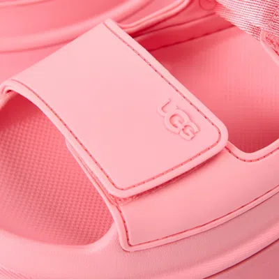 Ugg Sandals Open Toe Platform Sole Pull Tab In Pink