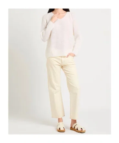 Max Mara Long-sleeved Sweater In White