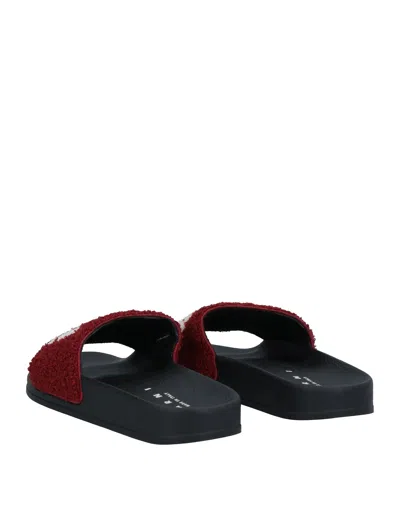 Marni Minimalist Solid Color Slippers In Black