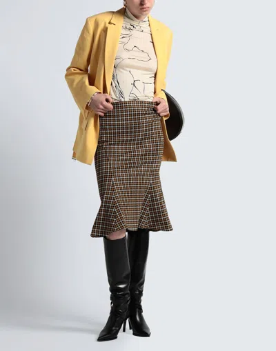 Marni Houndstooth Flared Skirt In Multi