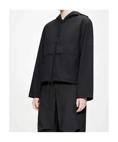 Rains Suva Hardshell Short String Jacket In Black