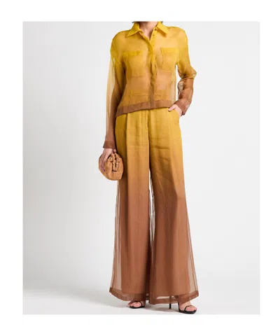 Max Mara Long Sleeve Shirt In Multi