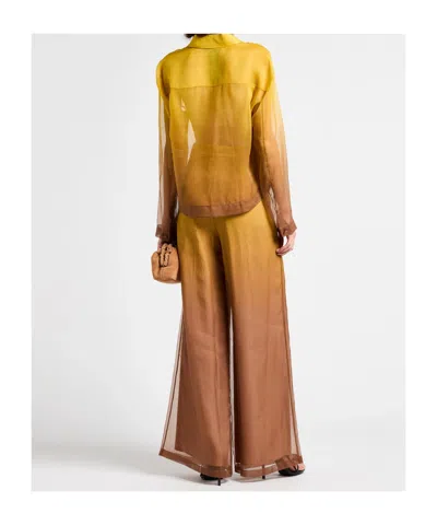 Max Mara Long Sleeve Shirt In Multi
