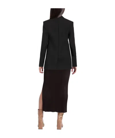 Sportmax Single-breasted Blazer In Black