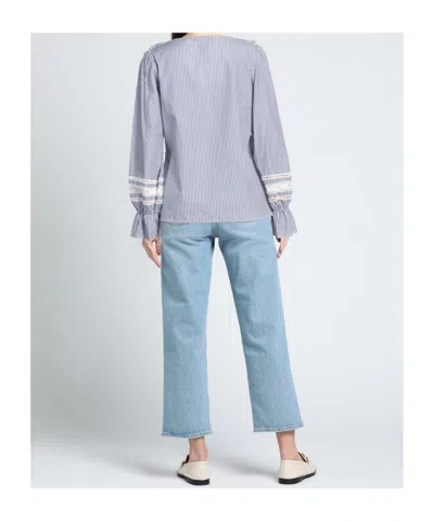 Maxco. Pleated Top In Blue