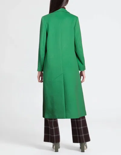 Ganni Solid Color Woolen Coat In Multi