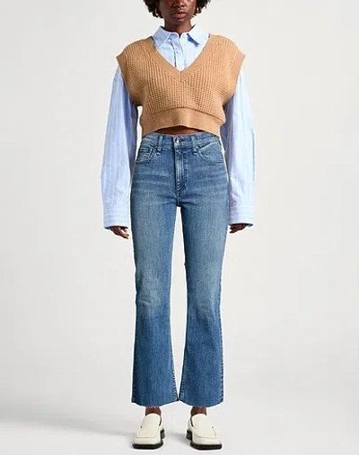 Rag & Bone High-waisted Medium Bootcut Jeans In Blue