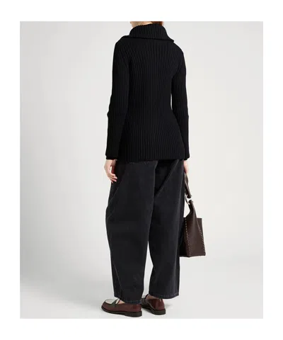 Maxco. Front Zip Cardigan In Black