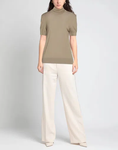 Dolce & Gabbana Solid Short-sleeve Turtleneck In Neutral