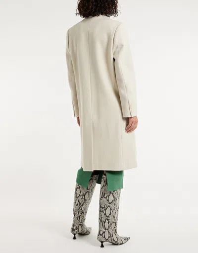 Isabel Marant Solid Color Double-breasted Coat In Multi