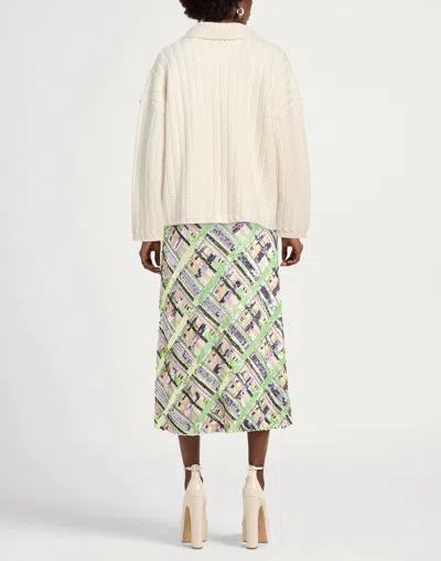 Sportmax Solid Color Knit Coat In White