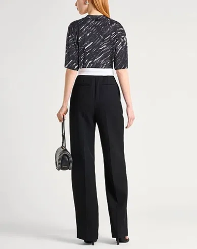 Marni Scribble Logo Jersey T-shirt In Black