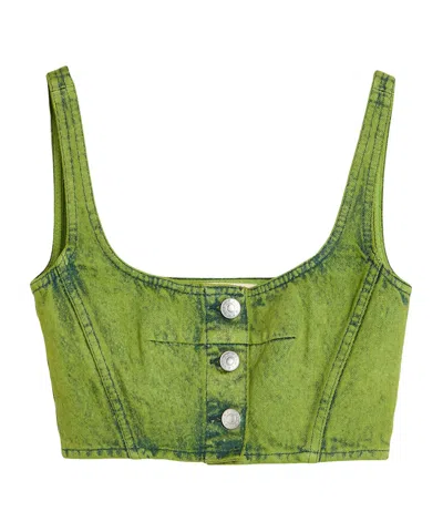 Marni Plain Colour Top In Green