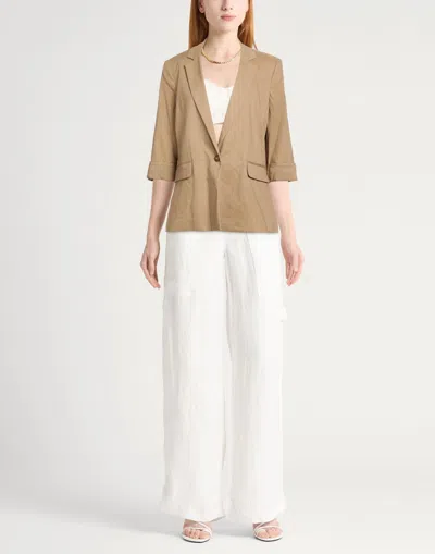 Rag & Bone Plain Colour Single-breasted Blazer In Brown