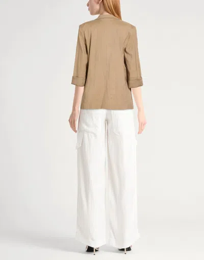 Rag & Bone Plain Colour Single-breasted Blazer In Brown