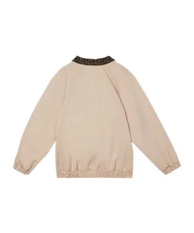 Fendi Junior Jacket In Neutral