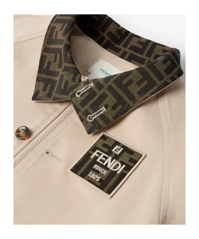 Fendi Junior Jacket In Neutral