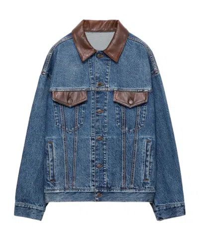 Prada Denim Jacket In Blue