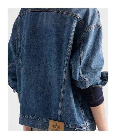 Prada Denim Jacket In Blue