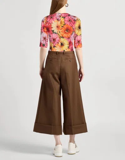 Dolce & Gabbana Printed Short Sleeve Top In Multi