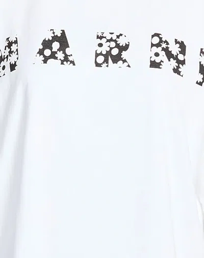 Marni Printed Cotton-jersey T-shirt In White