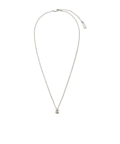 Fendi Silver-colored Necklace In Silver