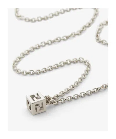 Fendi Silver-colored Necklace In Silver