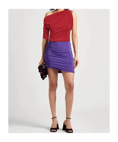 Jacquemus Le Haut Drapeado In Red