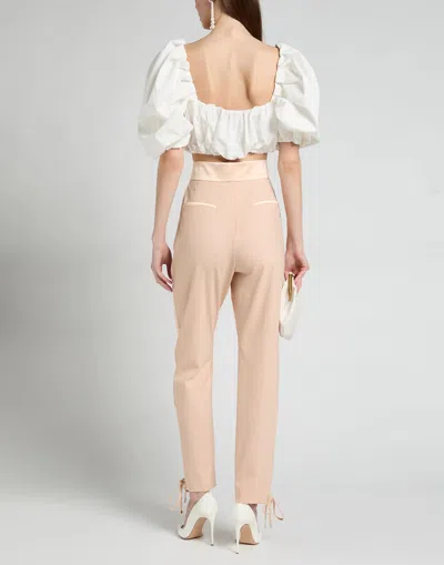 Dolce & Gabbana Solid Color Side Stripe Slim Cuffed Pants In Neutral