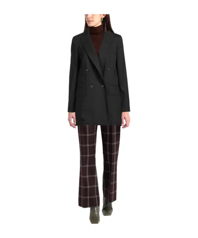 Max Mara Solid-color Double-breasted Blazer In Multi