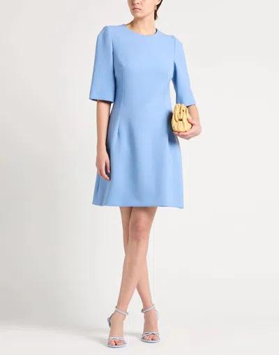 Dolce & Gabbana Solid A-line Skirt In Blue