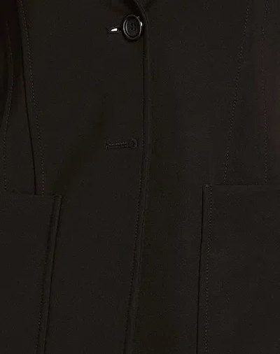 Max Mara Tailored Slim Fit Trousers Pockets Belt Loops In Black
