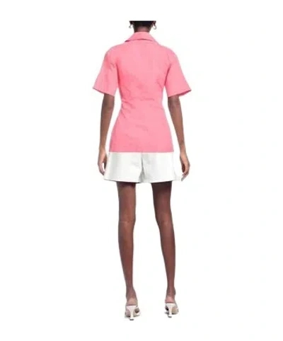 Sportmax Solid Color Shirt In Pink